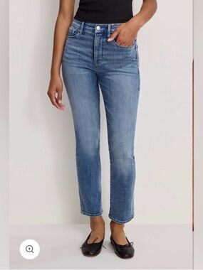 NEW! Good American Good Curve Straight Legs Super High-Rise 14